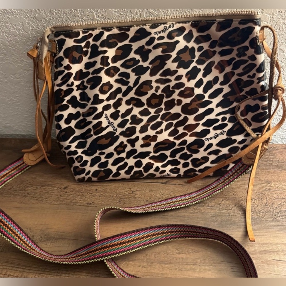 Leopard Print consuela Crossbody Bag